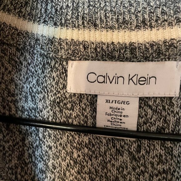 Calvin Klein Mens Black & White Half-Zip Sweater Size XL - Picture 6 of 7
